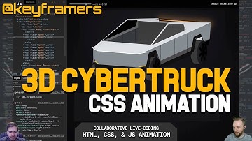 CyberTruck 3D CSS Animation! | Recreating the Tesla Truck in CSS | @keyframers 2.27.0