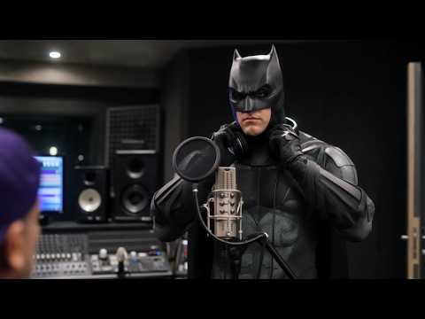 Batman in the recording studio