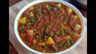 Jinsi ya kupika Mchuzi wa Nyama ya Kusaga (How to cook Ground beef curry)