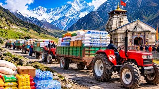 Kedarnath के लिए 2 Tractors और 6 ट्रॉली में राशन और सामान की Delivery 🚜🙏 screenshot 4
