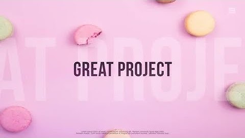 Minimal Slideshow After Effects Templates