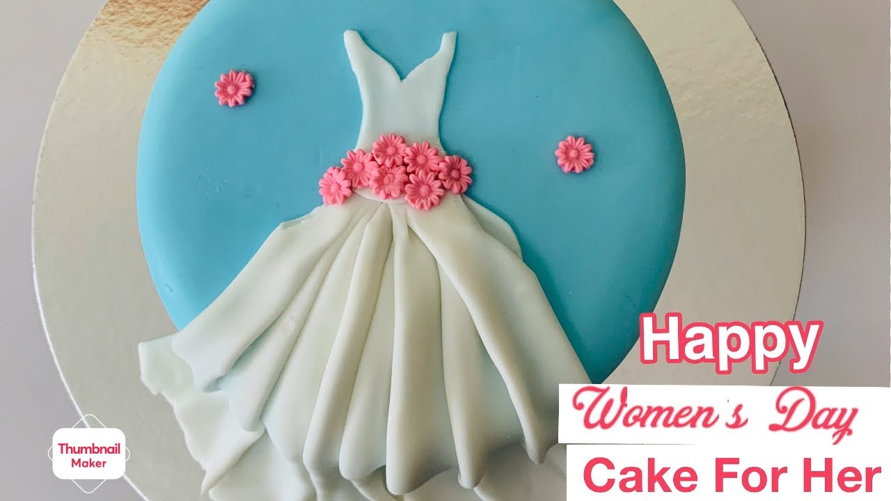 Women’s day special cake for her beautiful fondant cake for women’s