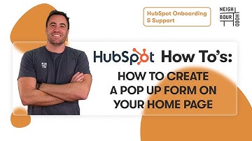 How to Create a Pop Up Form in HubSpot | HubSpot How To