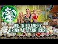 I ORDERED EVERY DRINK FROM STARBUCKS! (EXPENSIVE) | COUCH SISTERS