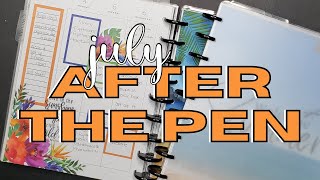 JULY FLIP THROUGH  | AFTER THE PEN | HAPPY PLANNER PLAN WITH ME