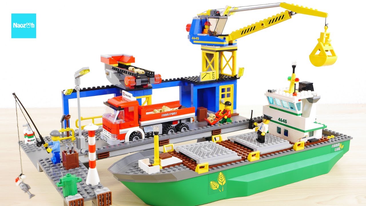 LEGO City Harbor 4645 Speed Build & Review
