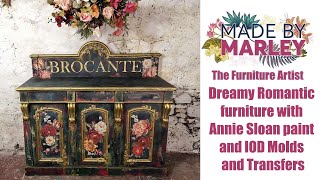 Dreamy Romantic furniture with Annie Sloan paint and IOD Molds and Transfers