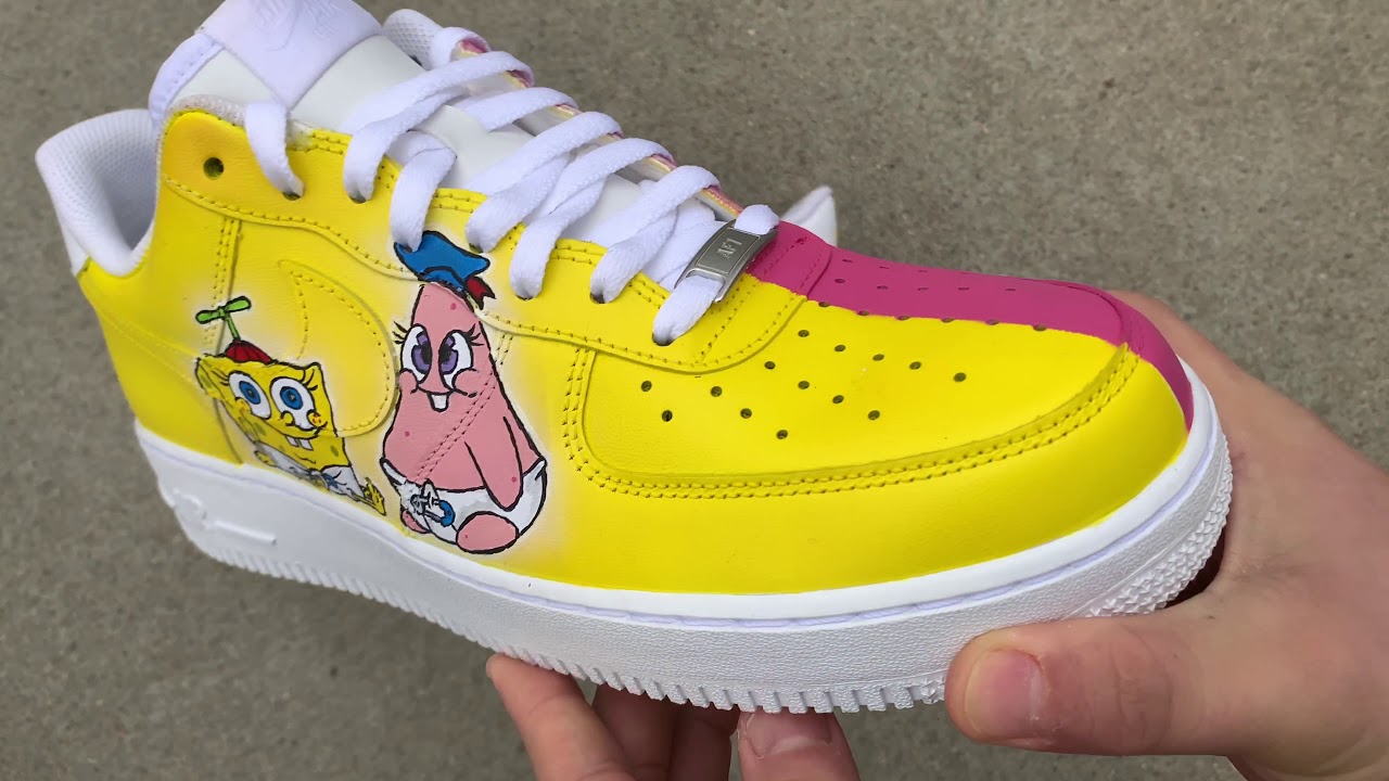 custom spongebob air force 1