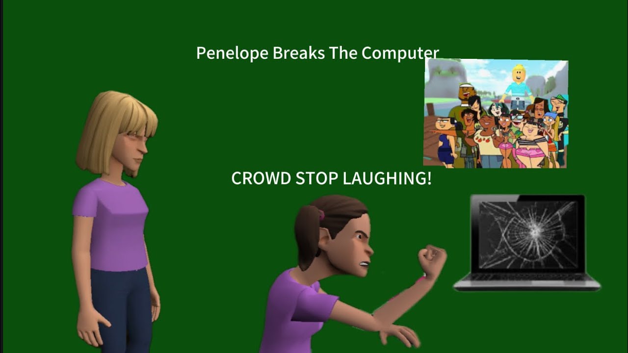 Penelope Computer Setup Penelope breaks her computer - YouTube