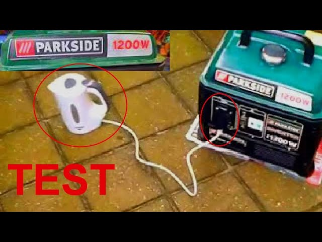 Testing PARKSIDE 1200w generator - YouTube