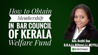 How to Apply for Kerala Bar Council Welfare Membership for Advocates||Sruthi Das|| screenshot 3
