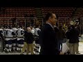 Notre Dame accepts the 2013 Mason Cup and skates it around Joe Louis Arena