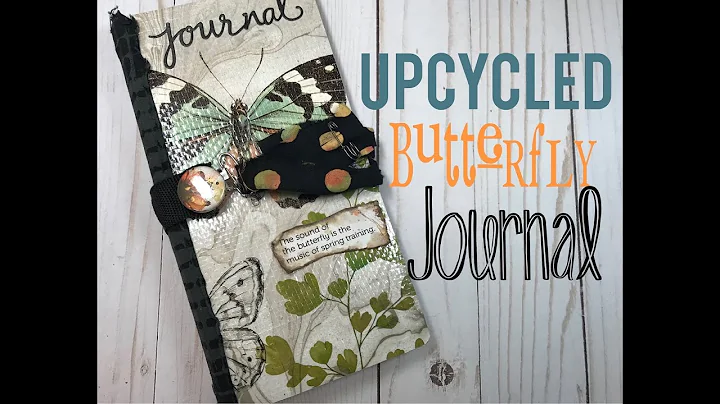 Upcycled Butterfly Travelers Notebook using Eileen Hull Journal Die