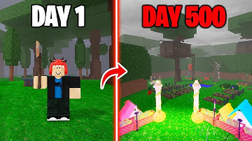 500 Days to Build a Tree House Base in 99 Nights in the Forest