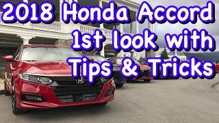 2018 Honda Accord 1st Look with Tips & Tricks