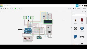 Smart cold storage tinkercad simulation