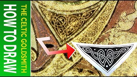 How To Draw Celtic Patterns 27 - Triskele from Chi Ro Page of Kells 1of9