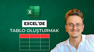 Excel'de Tablo Oluşturma (10 Dakikada Öğren) Excel'e Giriş Eğitimi