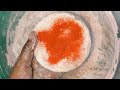 Two discs crush with Cornstarch 🧡 || ASMR || GymChalk Crush || Satisfying || Powder Play ||