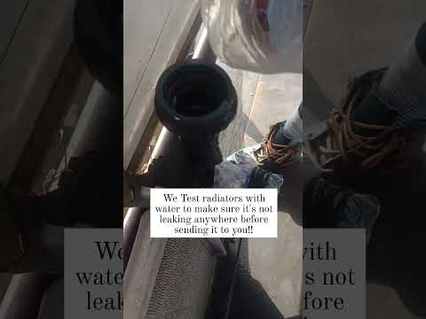 Testing the GMC ACADIA radiator.Getting it ready for waybill!!#fypシ゚ #learning #mechanic #goviral