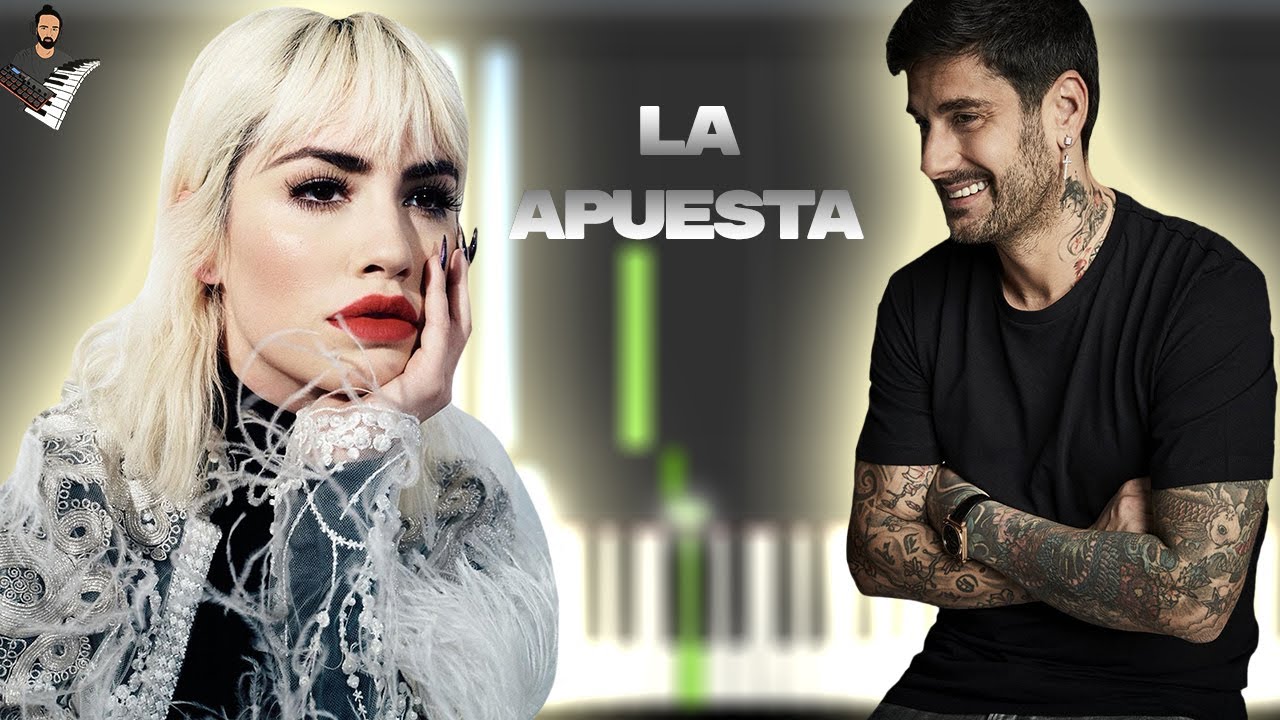 Melendi, Lali - La Apuesta | Instrumental Piano Tutorial / Partitura / Karaoke / MIDI