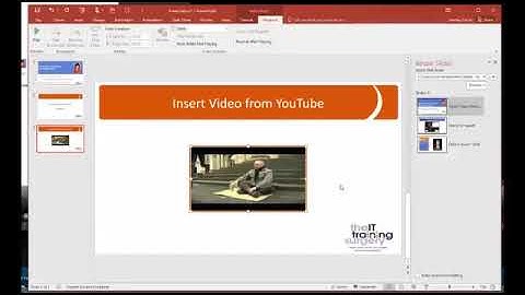 Insert Video from YouTube in PowerPoint 2016