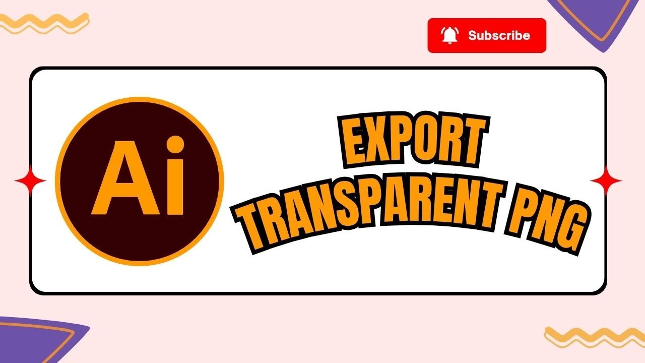 How to Export Transparent PNG in Adobe Illustrator - YouTube