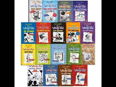 Diary Of A Wimpy Kid Collection 18 Books Set by Jeff Kinney 