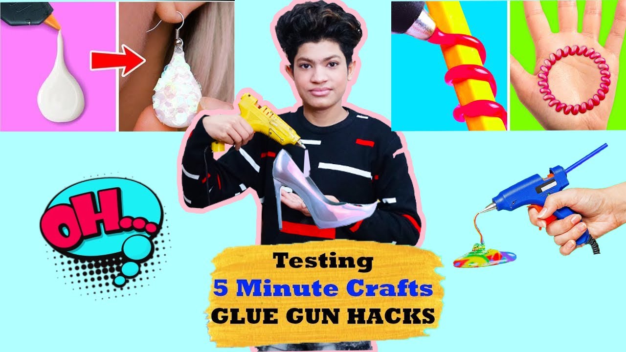 Testing Out Viral Glue Gun Hacks by 5 Minute Crafts Moonfun YouTube