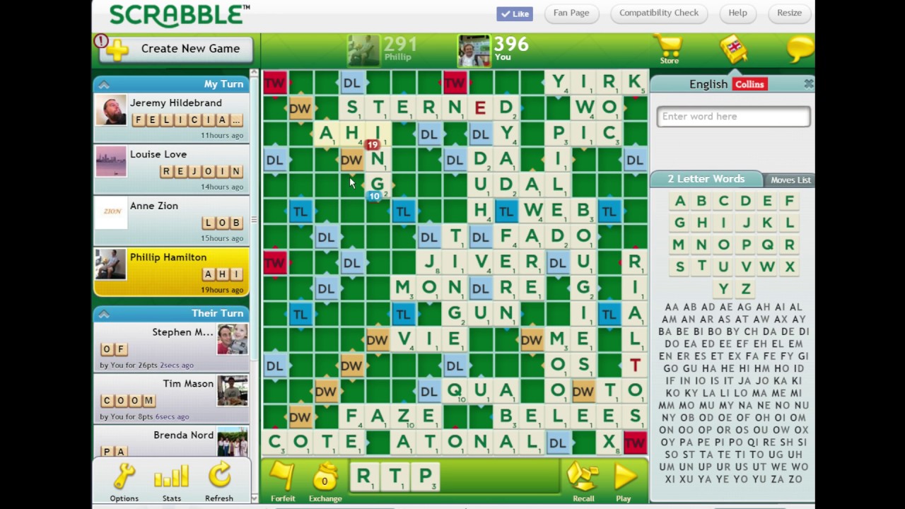 play online scrabble like against computer