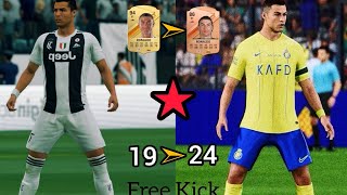 Free Kick with details FIFA 19 VS FC 24