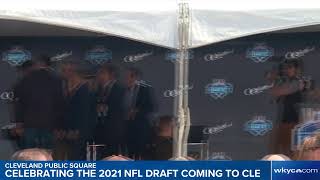 WATCH | Browns, fans celebrate 2021 NFL Draft coming to Cleveland