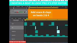 Done In 60 Seconds - Create a Beat in Logic Pro X