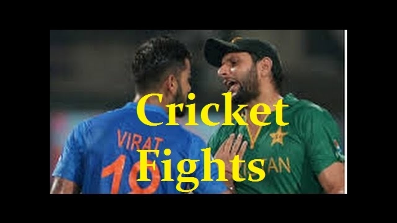 Big Fights in Cricket matches | Pakistan vs India - YouTube