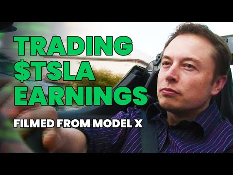 Trading Tesla Post-Earnings (filmed inside a Tesla Model X)