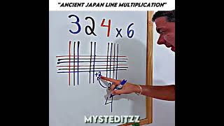 Ancient Japan line multiplication trick 😲🥶🇯🇵 #shorts