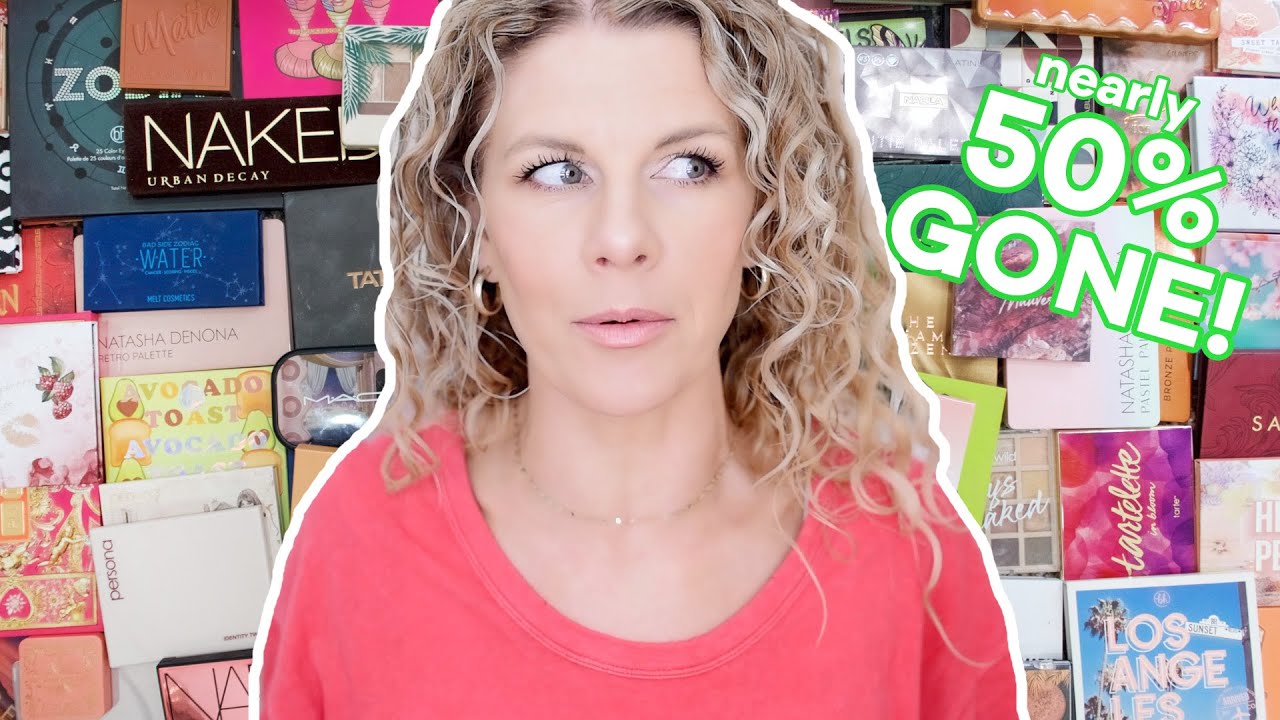 HUGE EYESHADOW PALETTE COLLECTION & DECLUTTER | Only the *BEST* survive!