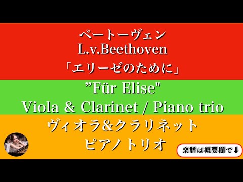 エリーゼのために (ヴィオラ&クラリネット/ピアノトリオ) - ベートーヴェン