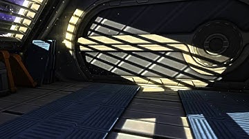 Sci-fi scene made in unity