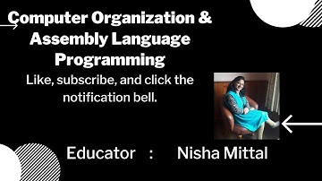 Computer Organization & Assembly Language Programming | NTA NET Computer Science