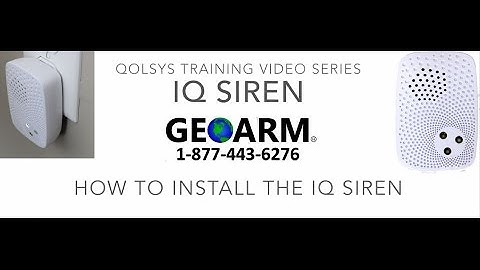 Qolsys IQ Panel: DIY How to Install the QS-QZ2300-840 Siren