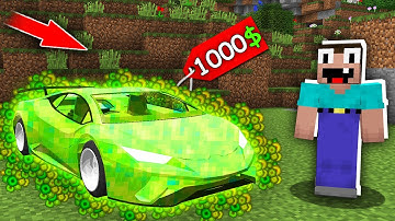 Minecraft NOOB vs PRO: NOOB BOUGHT EXPERIENCE CAR FOR 1000$ CAR of XP! 100% trolling