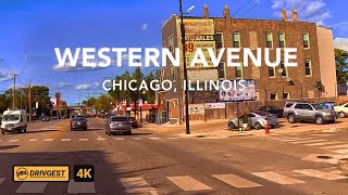 Western Avenue | Chicago | Drivetour | 4K | Drivgest