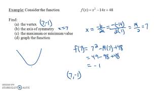 Zeros, X-Intercepts, And Maxmin Of Quadratic Functions
