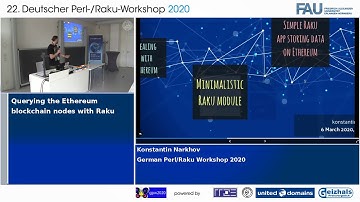Konstantin Narkhov - Querying the Ethereum blockchain nodes with Raku