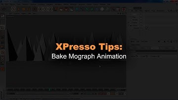 Cinema 4D: Bake Mograph Animation
