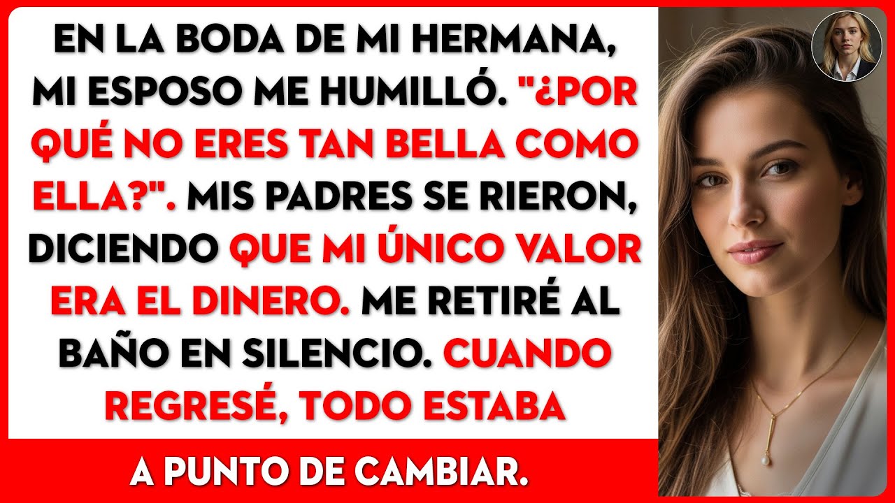 Él me humilló en la boda de mi hermana y mis padres rieron. Pero cuando regresé...