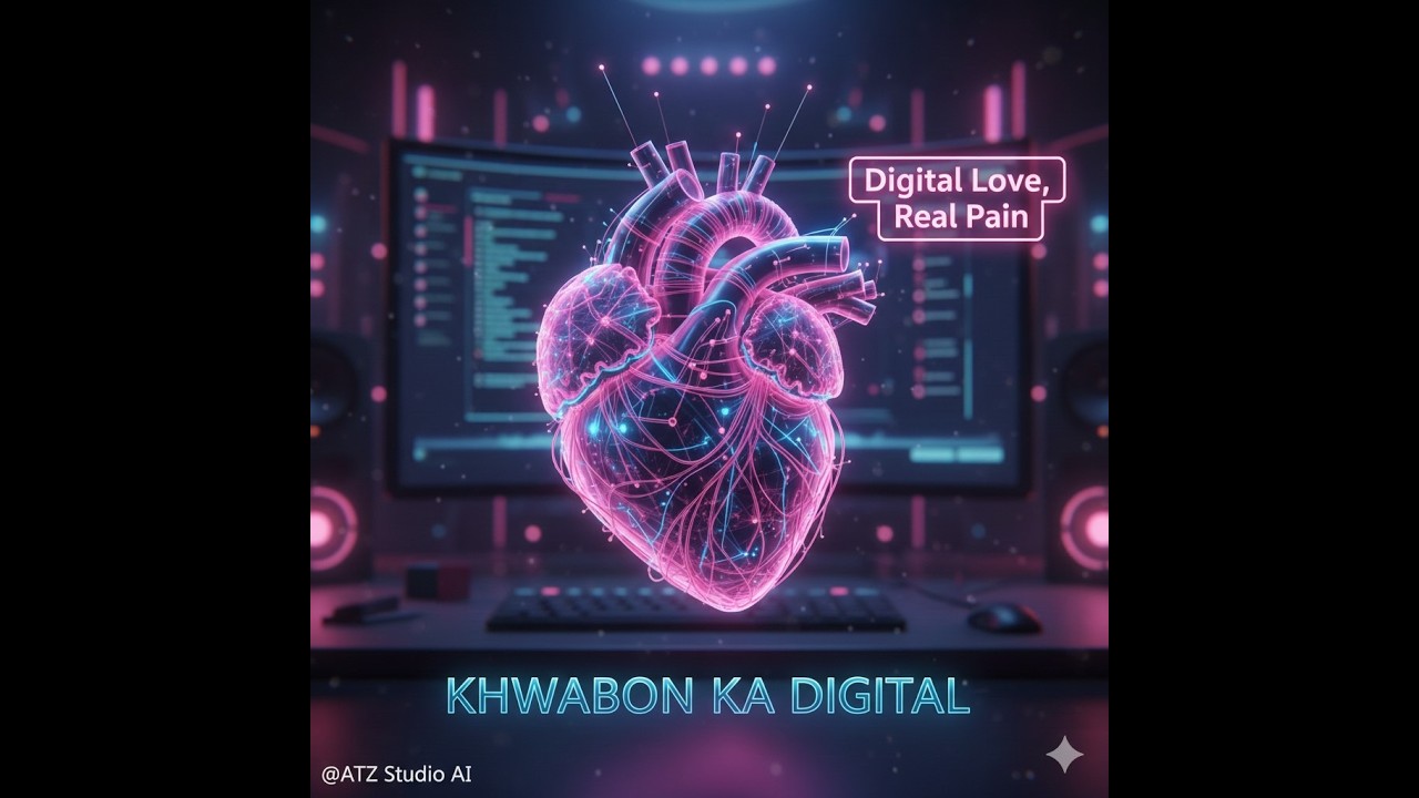 Khwaabon Ka Digital (Official Lyric Video) | Best Romantic Song for Suno AI | ATZ Studio AI #music