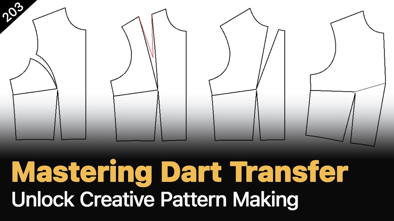 Изменение положения вытачек в выкройках лифа для вашего креативного дизайна | Простое руководство
