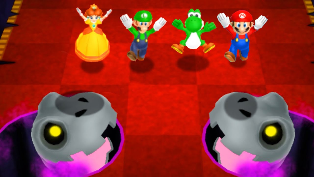 【マリオパーティ3DS】ミニゲームルイージVsマリオVsデイジーVsヨッシー(COM最強 たつじん)